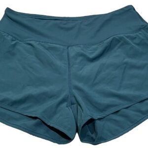 GAIAM Women’s Blue Teal Workout Shorts Size Medium